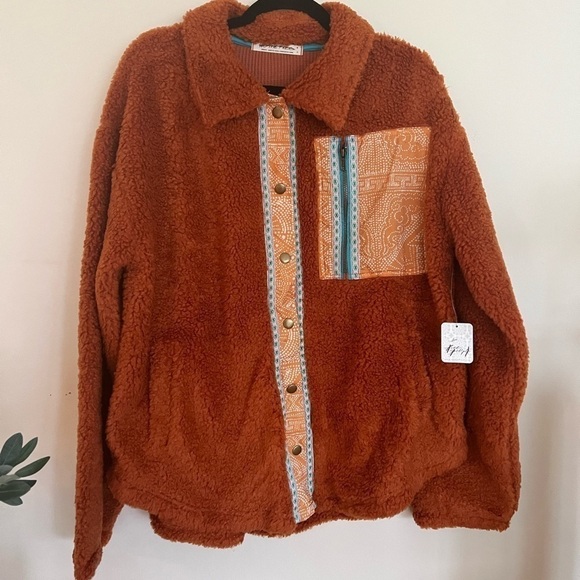 Free People This And That Cardi Jacket Sherpa NEW JB - Picture 3 of 8